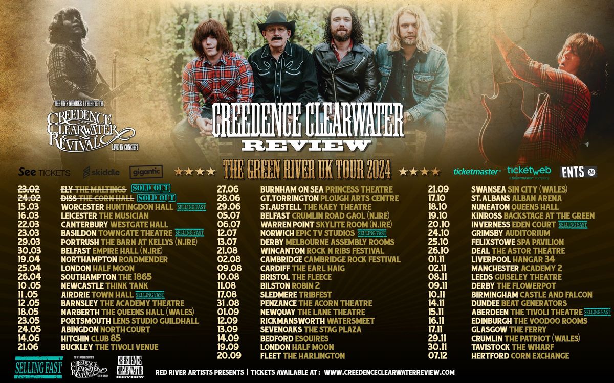 Creedence Clearwater Revival Tribute Show - Newquay - The Green River Tour