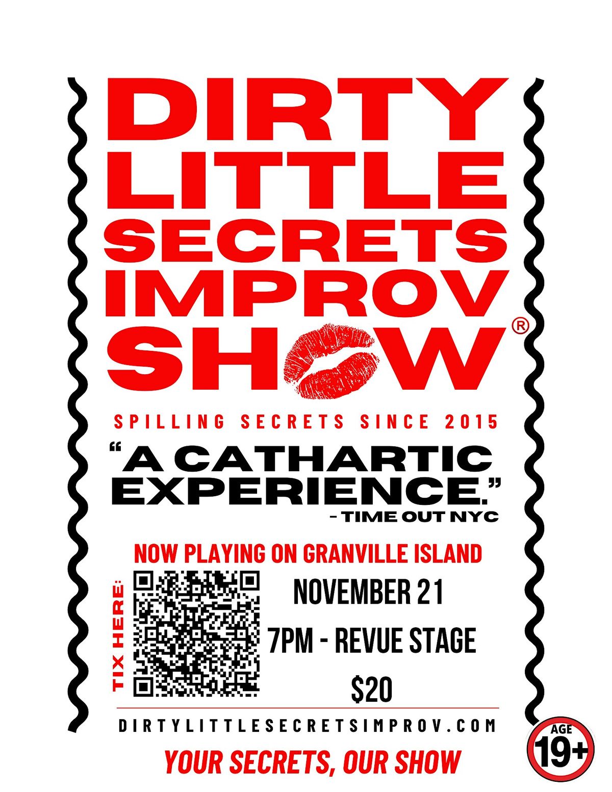 Dirty Little Secrets Improv Show\u00ae\ufe0f - VANCOUVER - Revue Stage, December 2025