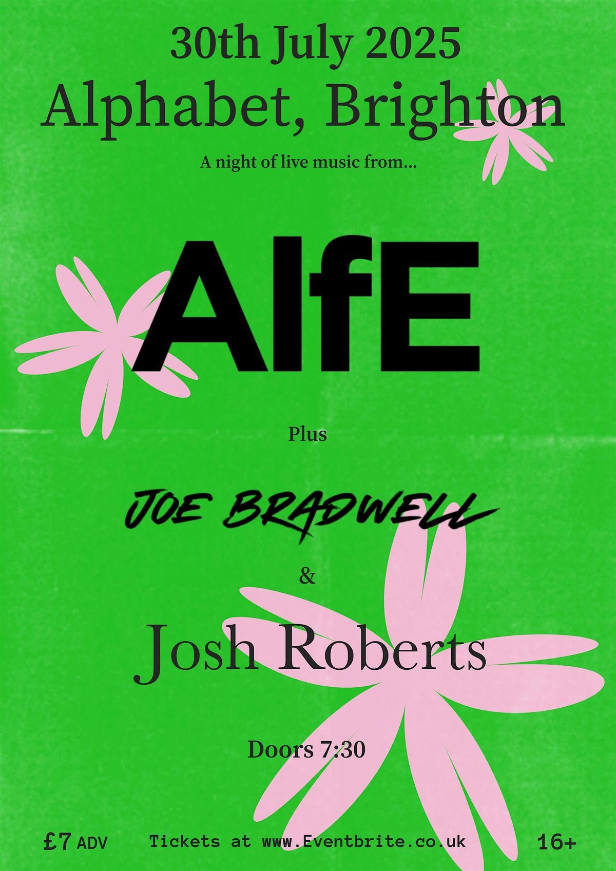 AlfE + Joe Bradwell + Josh Roberts