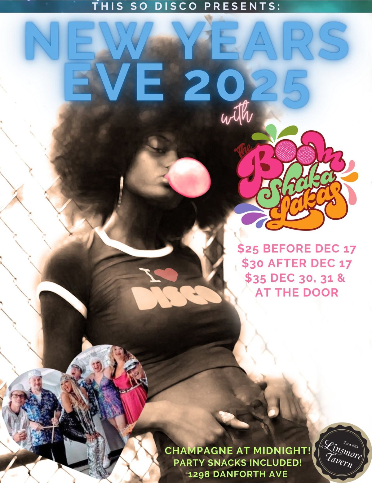 Linsmore Tavern\u2019s Annual New Years Eve Party Featuring The Boom Shaka Lakas!