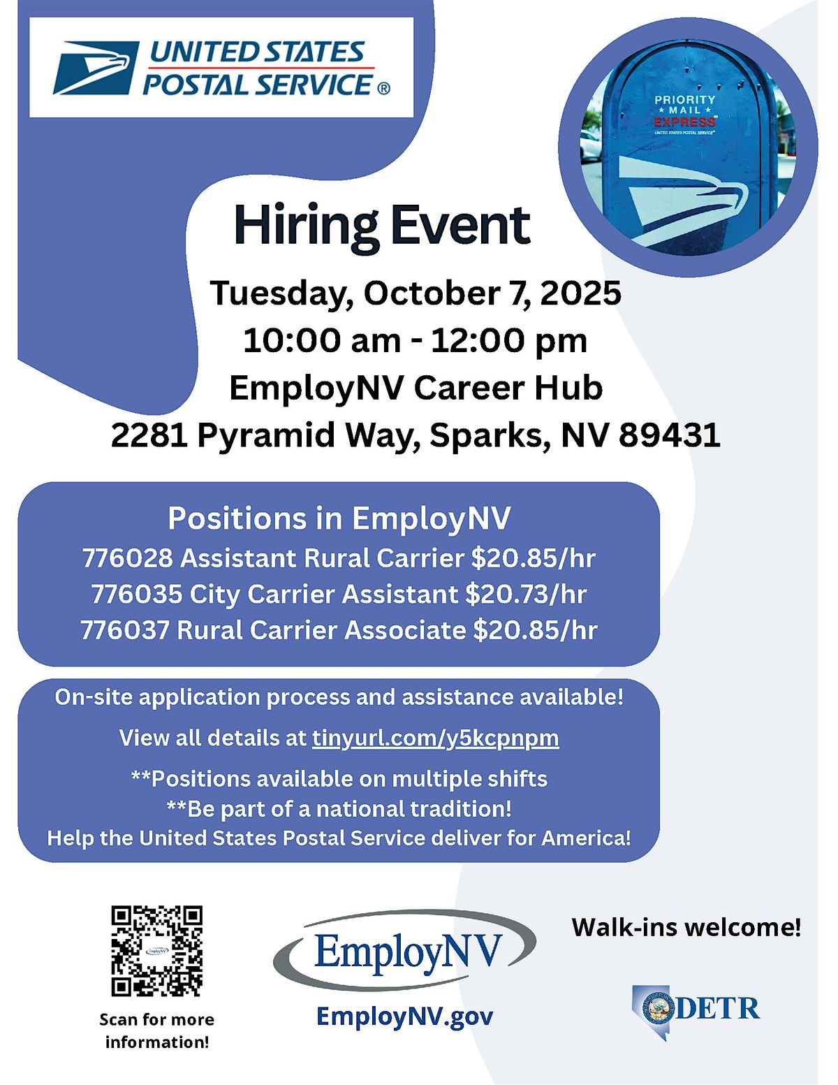 United States Postal Service Hiring Event