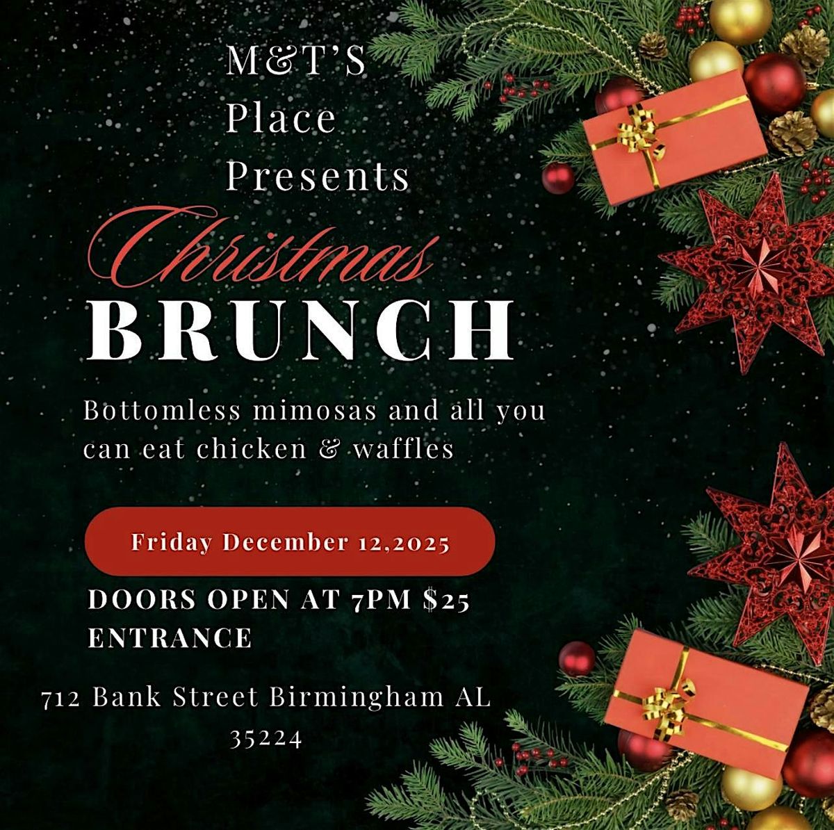 M&T\u2019s Place Christmas Evening Brunch