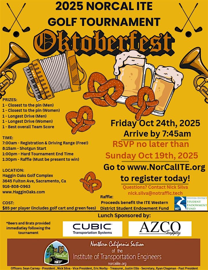 2025 NorCal ITE Oktoberfest Best Ball Golf Tournament