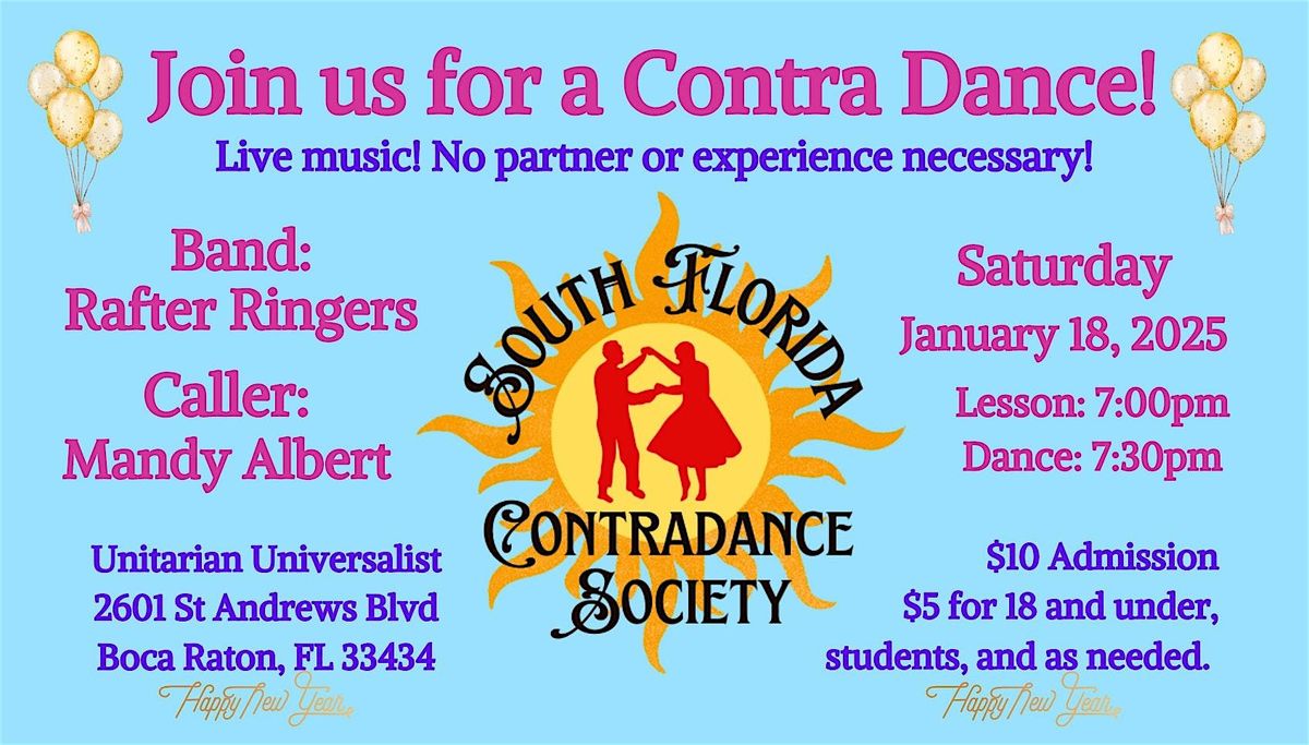 Folk Dance Frenzy: Contra #23 and Live Music Extravaganza