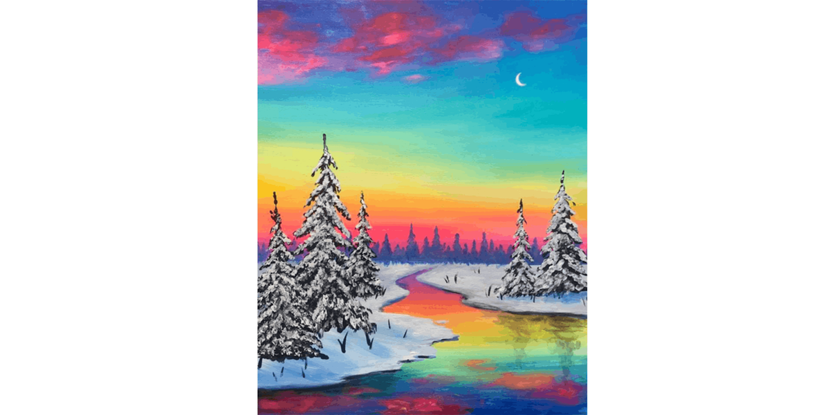 Winter Sunset - Paint and Sip in Boston | Classpop!\u2122