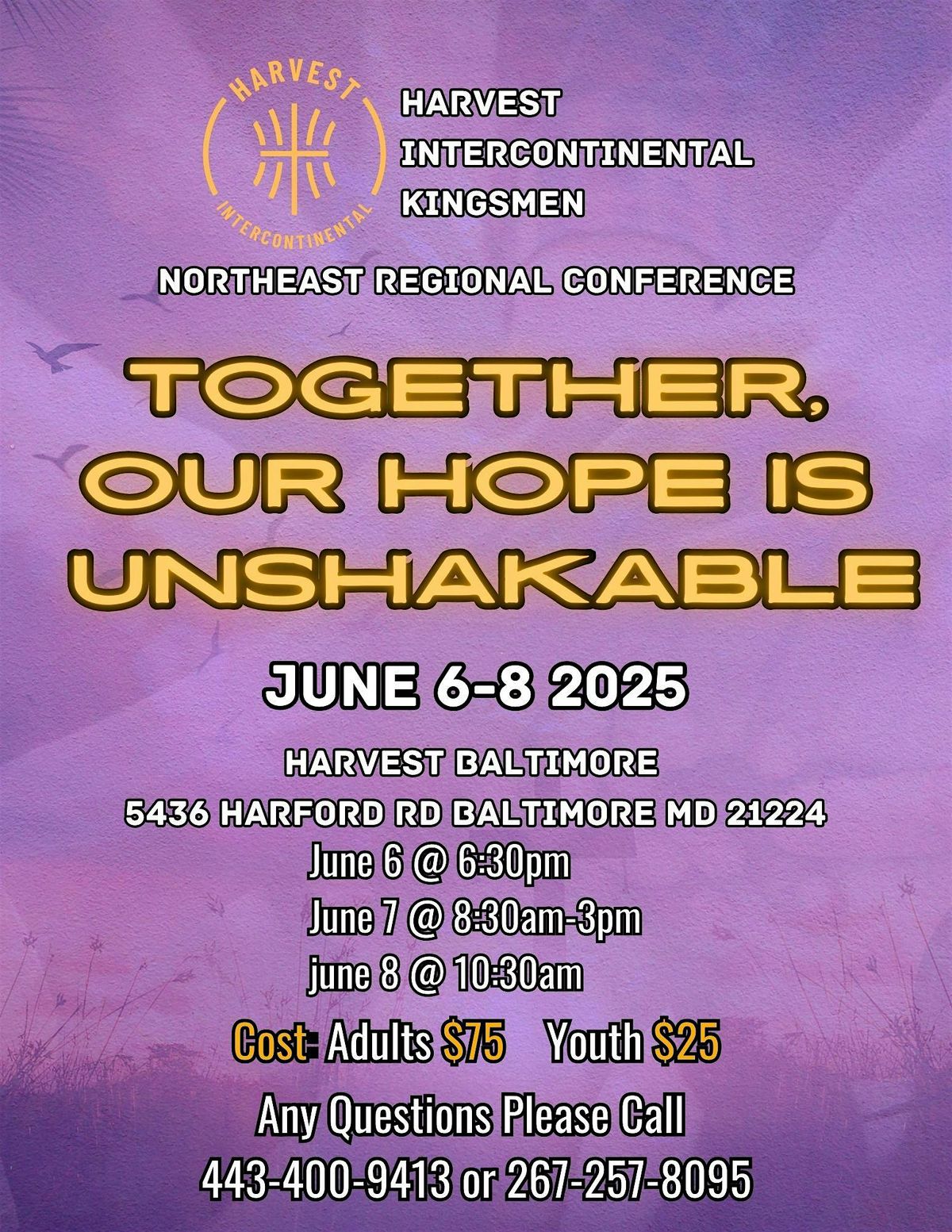 HIMU KingsMen Northeast Regional Conference-Together Our Hope is Unshakable