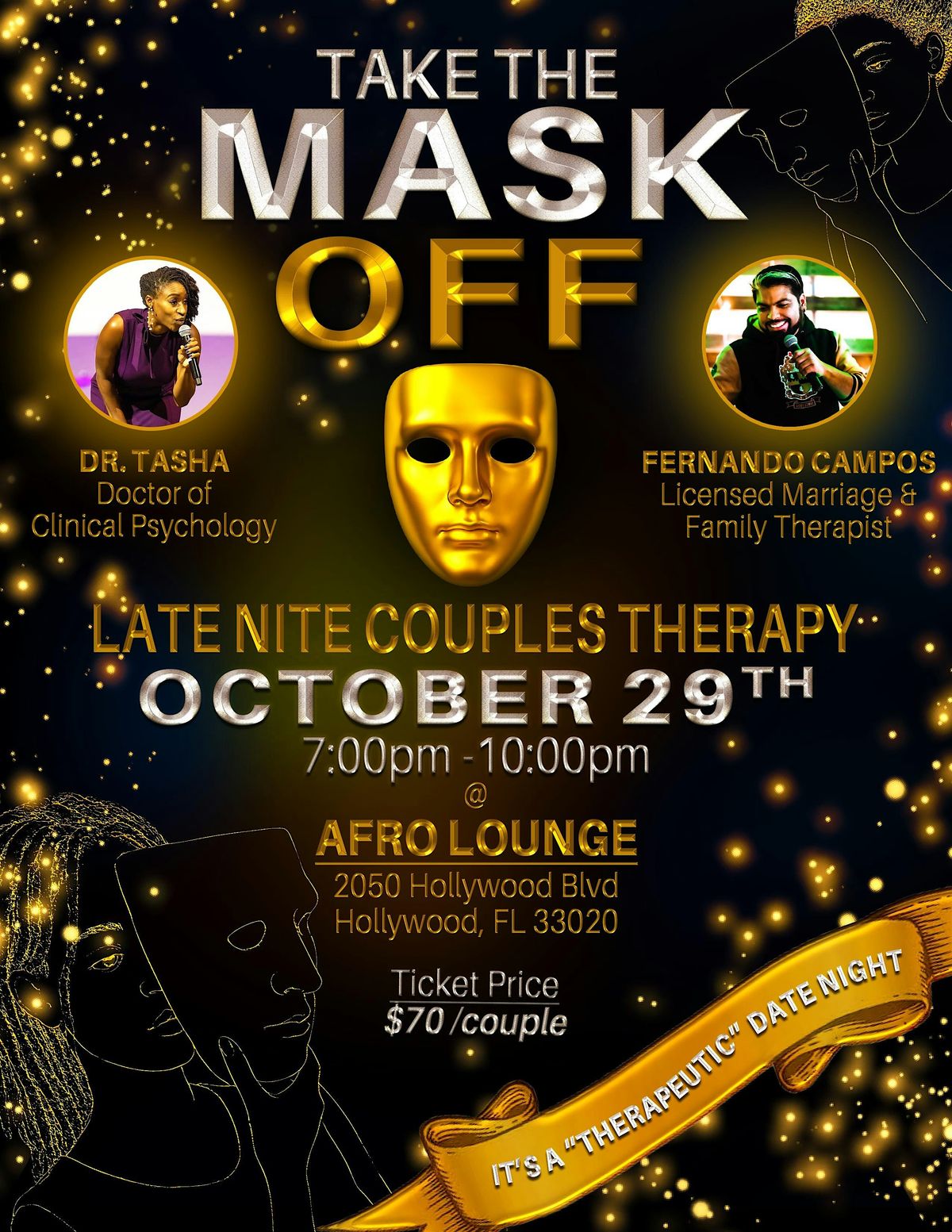 Late Nite Couples Therapy:           "Take the Mask Off"
