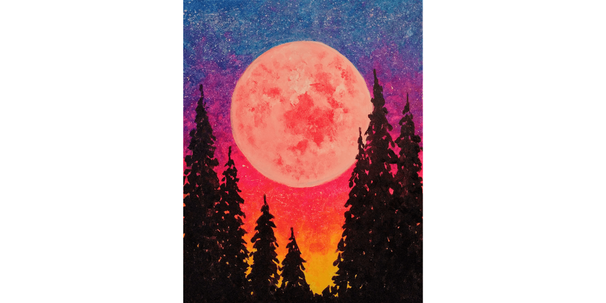 Galactic Moonglow - Paint and Sip in Tyler | Classpop!\u2122