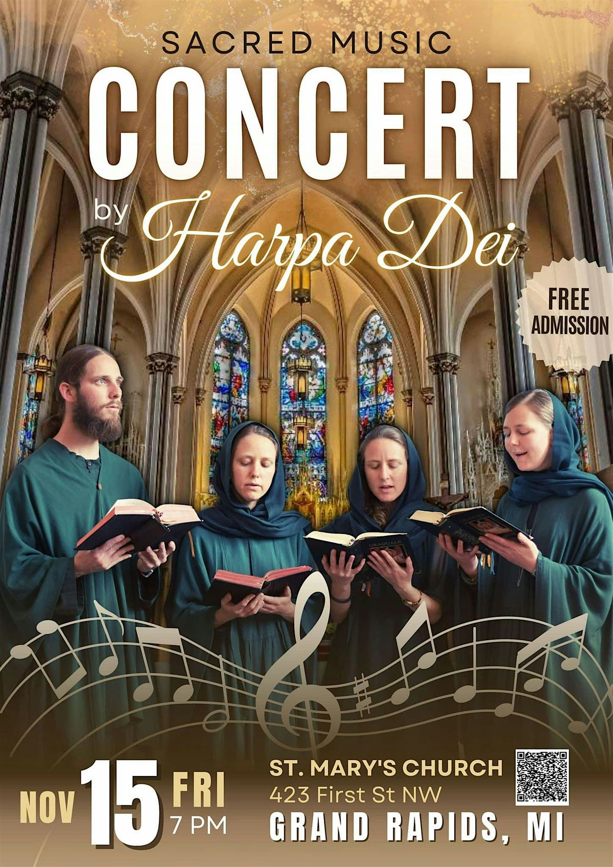 FREE Harpa Dei Sacred Music Concert at St. Mary's Grand Rapids