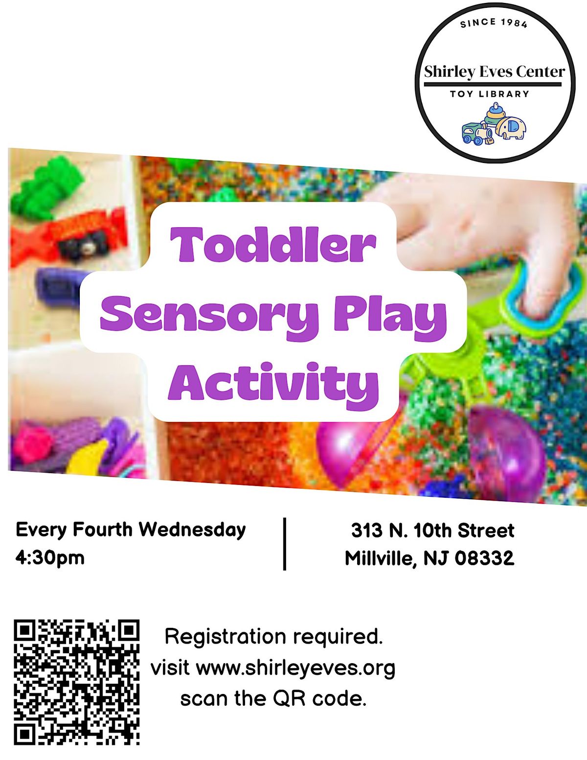 Sensory Play Activity at the Shirley Eves Center Toy Library