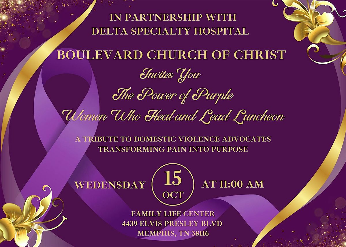 The Power of Purple Women Who Heal and Lead Luncheon