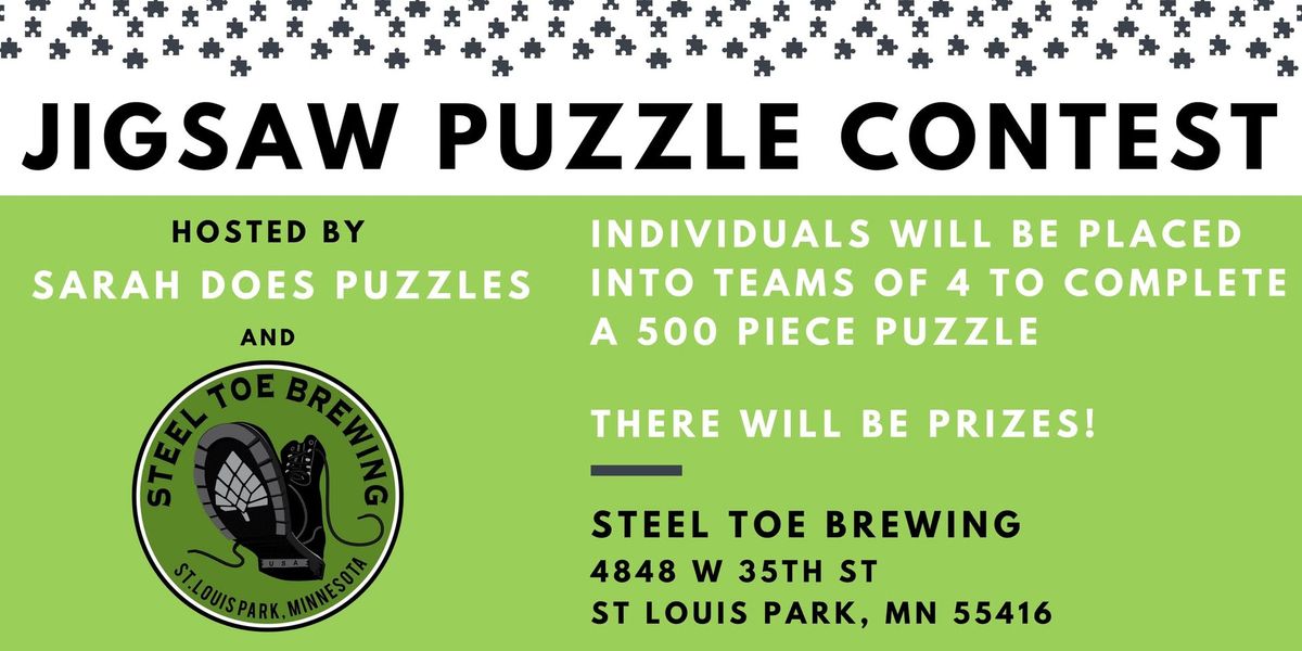 SPECIAL Create-A-Team Jigsaw Puzzle Contest at Steel Toe Brewing with Sarah Does Puzzles