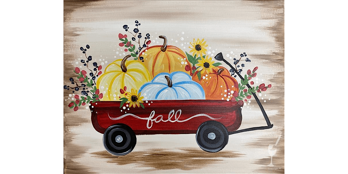 My Little Fall Wagon - Family Fun - Paint and Sip in Austin | Classpop!\u2122
