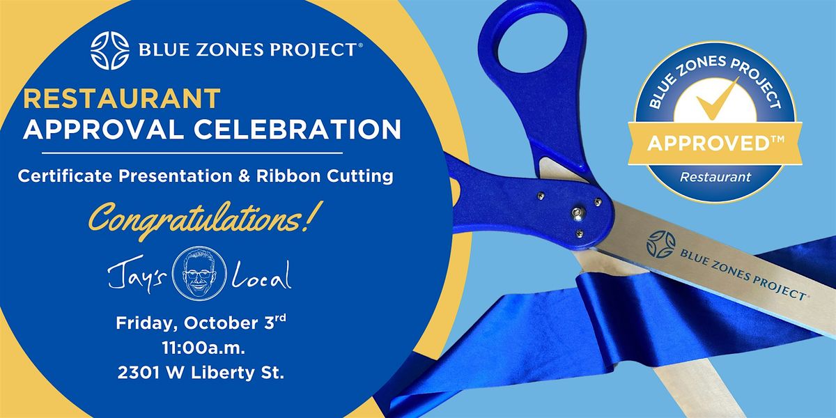 Blue Zone Project Allentown and Jay's Local Approved Restaurant Celebration