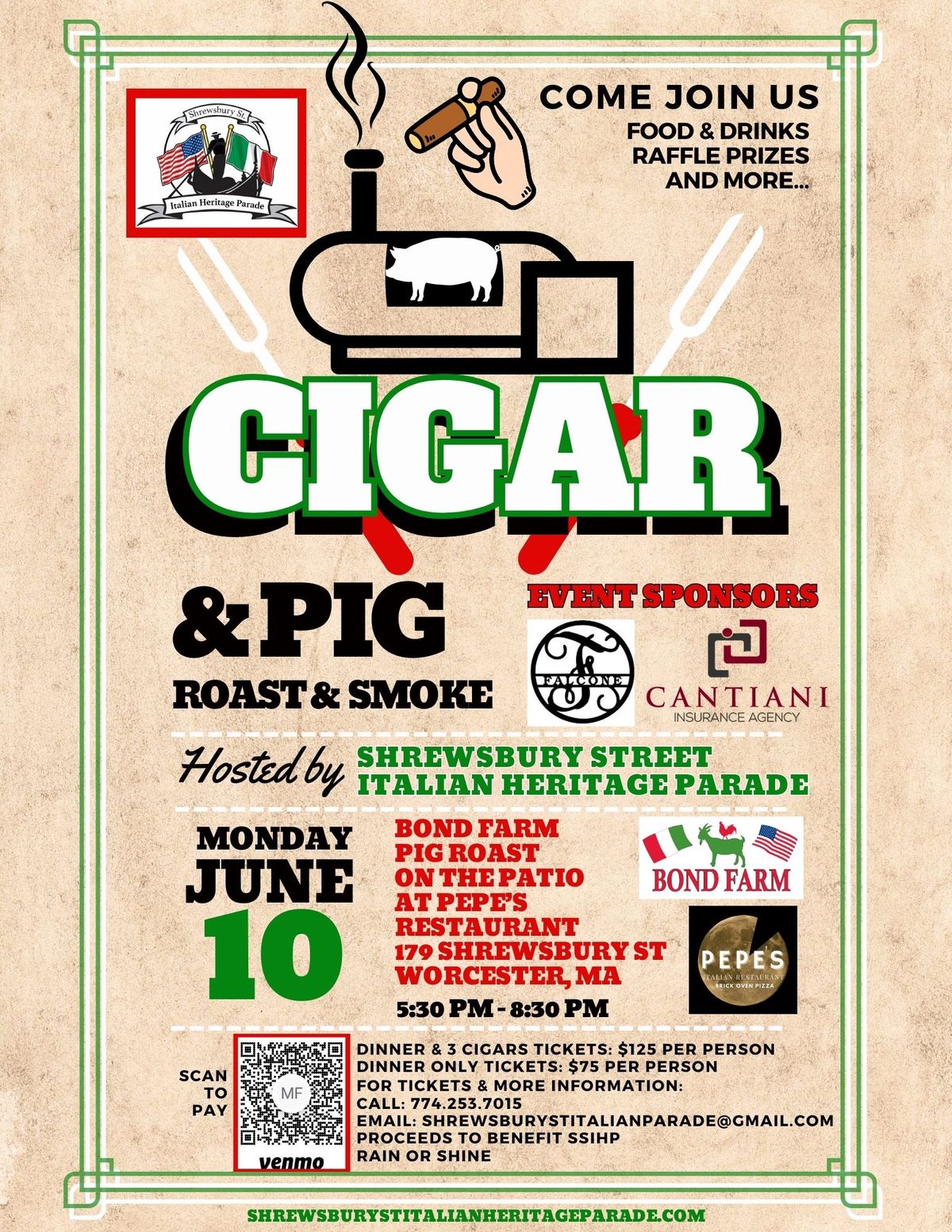 SSIHP Cigar & Pig Roast & Smoke 