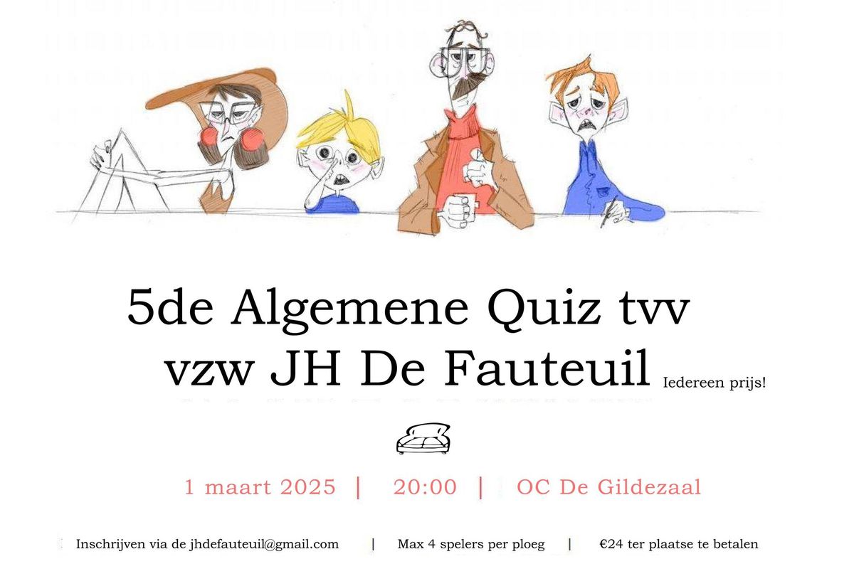 5de Algemene Kennis Quiz tvv Jeugdhuis De Fauteuil