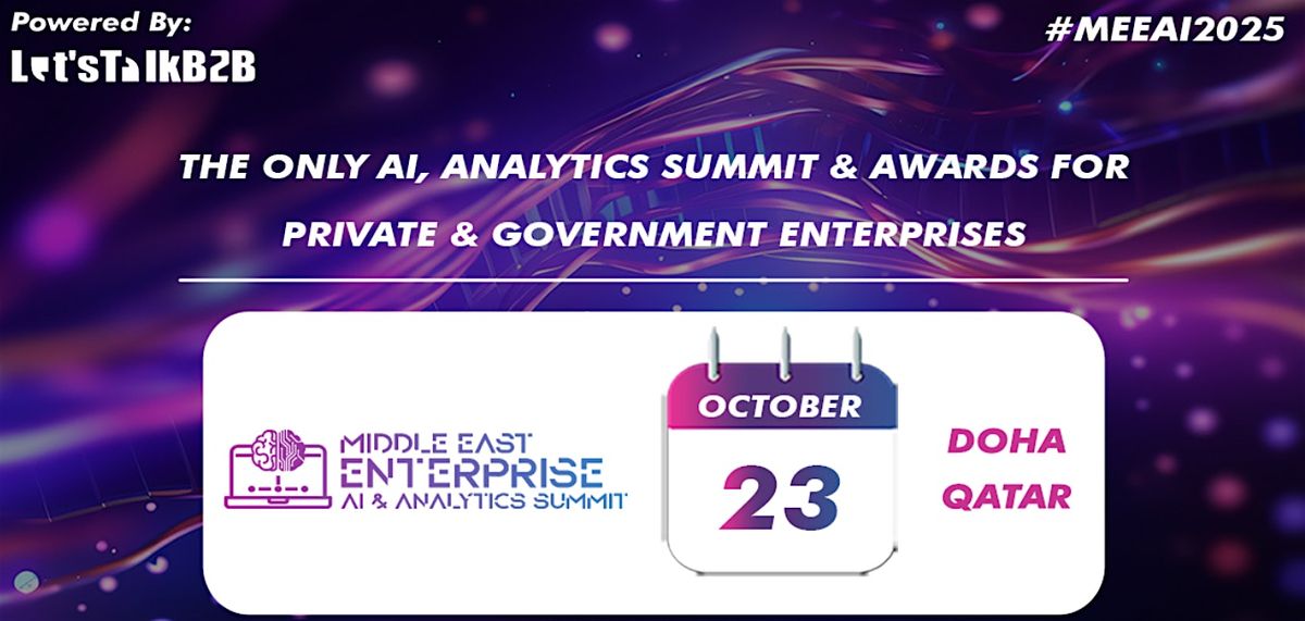 11th Middle East Enterprise AI & Analytics Summit 2025