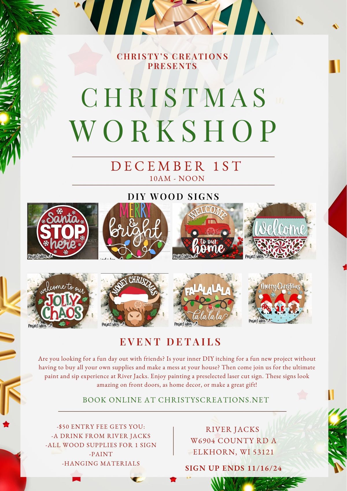 Christmas Sign-Making Workshop