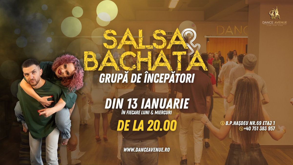 Curs \u00cencep\u0103tori Salsa & Bachata din 13 Ianuarie by Dance Avenue