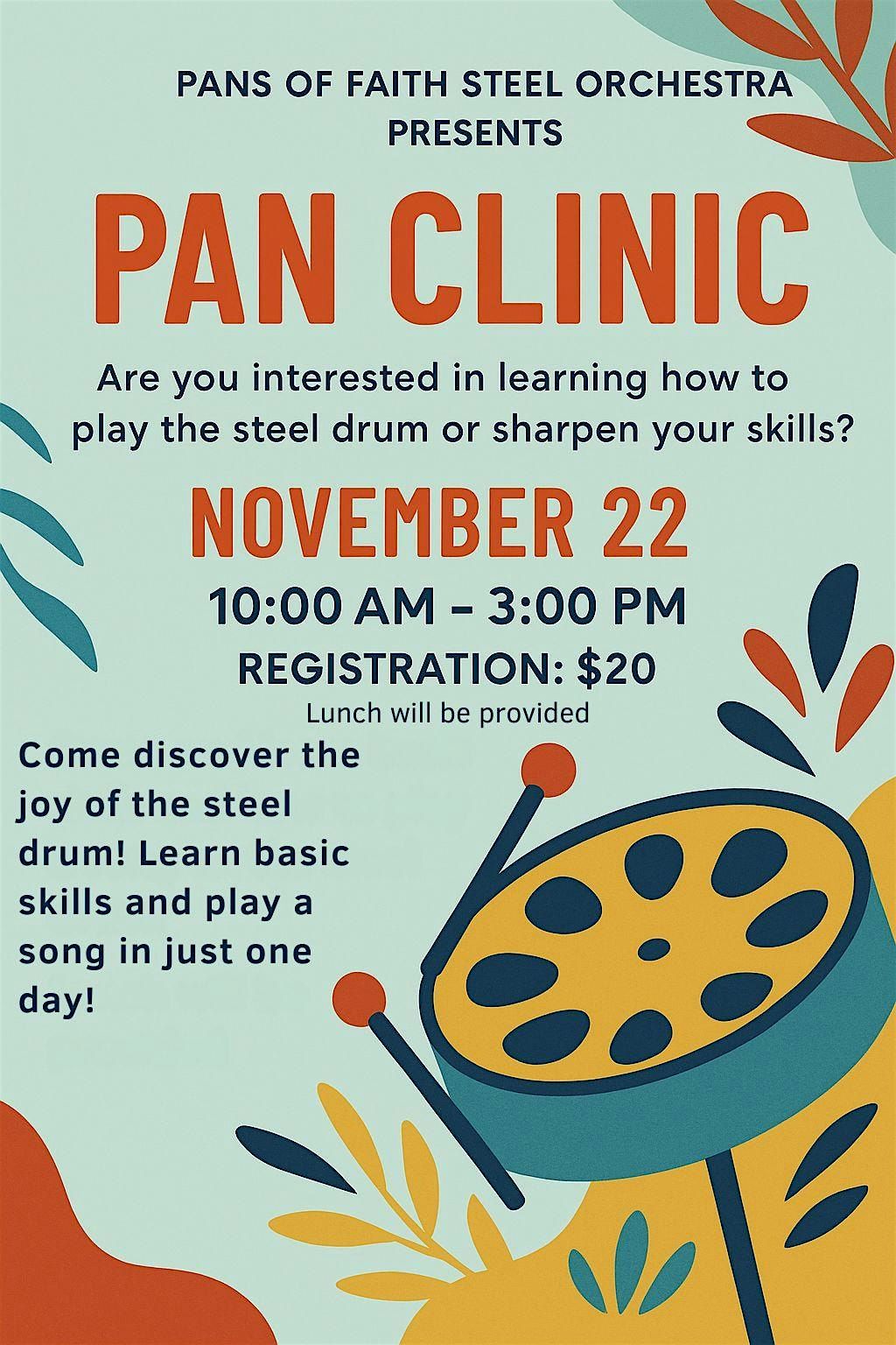 Pans of Faith Steel Orchestra: Pan Clinic