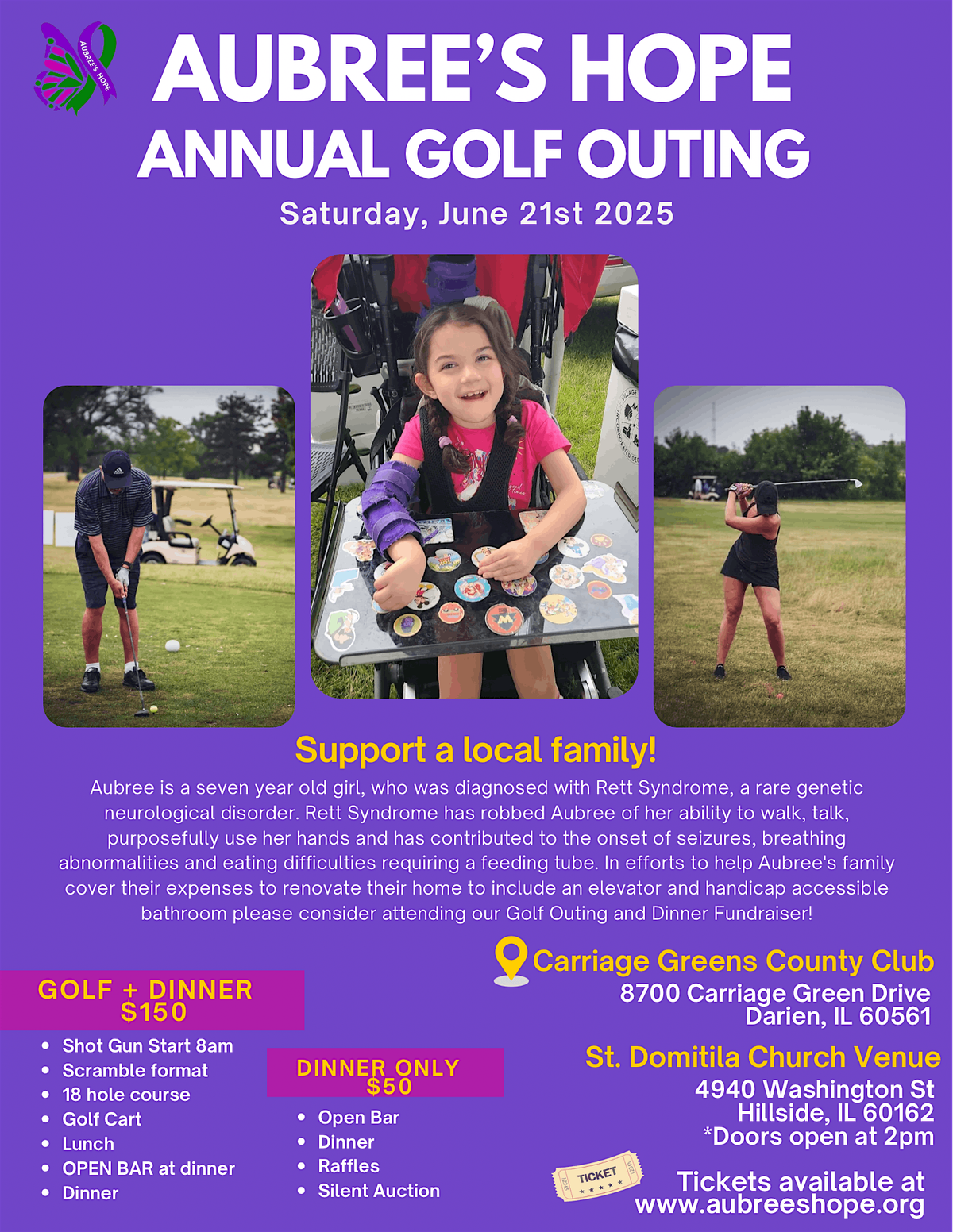 Aubree's Hope Annual Golf Outing