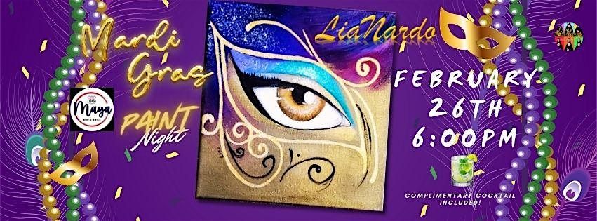 Mardi Gras Paint Night at Maya Bar & Grill