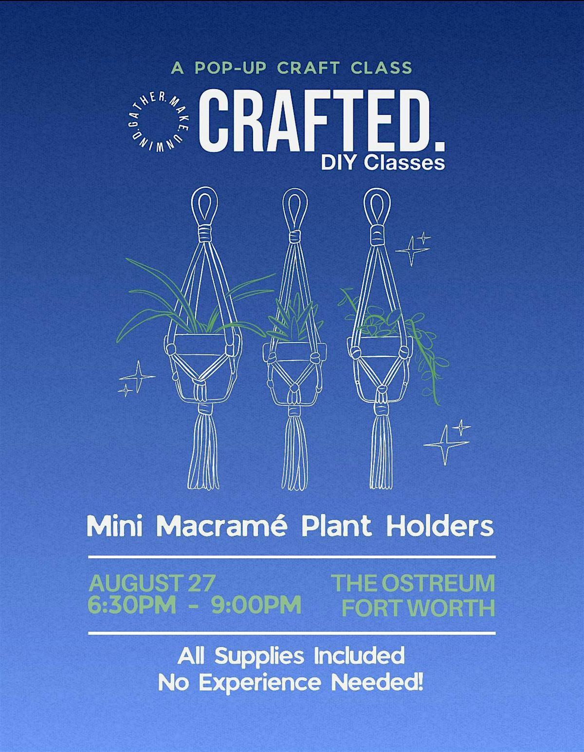 DIY Mini Macram\u00e9 Plant Hanger  Pop-Up Class