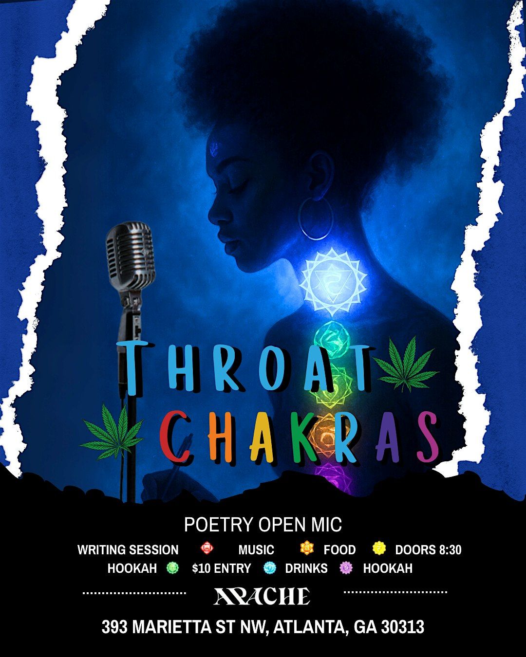 Throat Chakras: Poetry Open Mic, Writing Session, & Artist Showcase