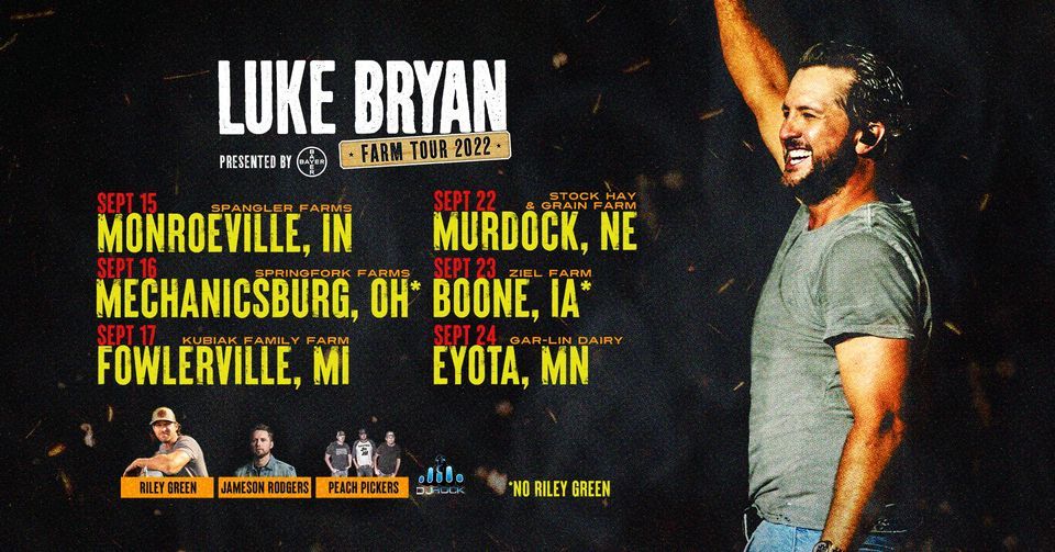 Luke Bryan Farm Tour 2022