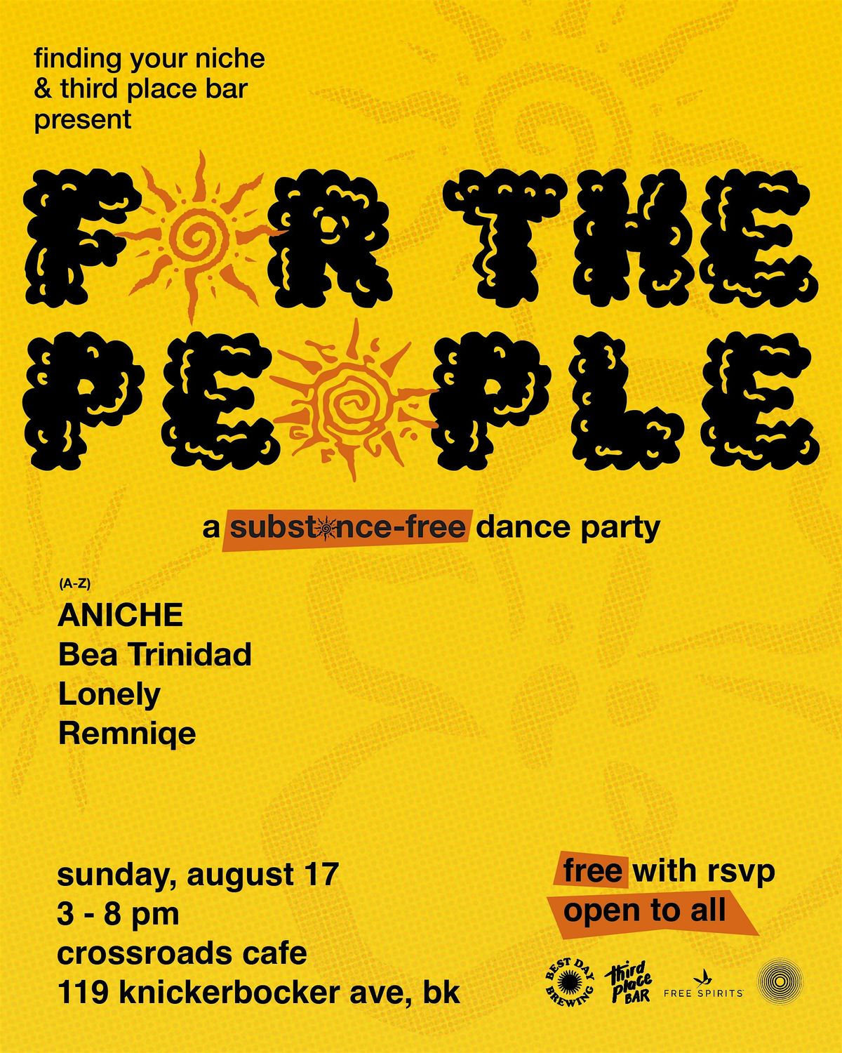 for the people - a substance-free dance party