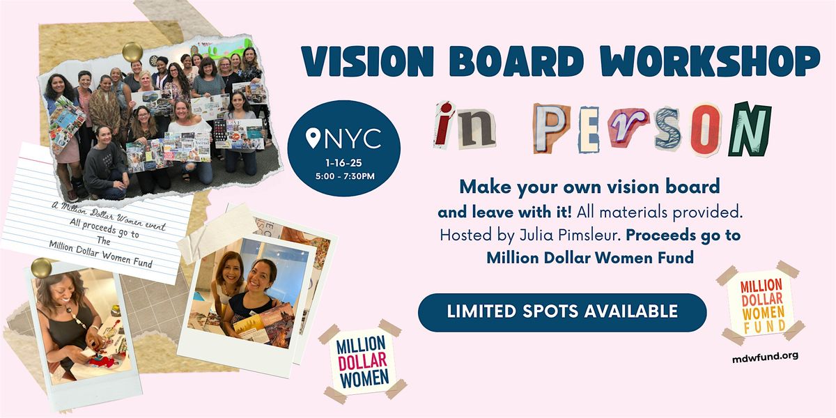 Create Your 2025 Vision Board - Workshop with Julia Pimsleur (in person)