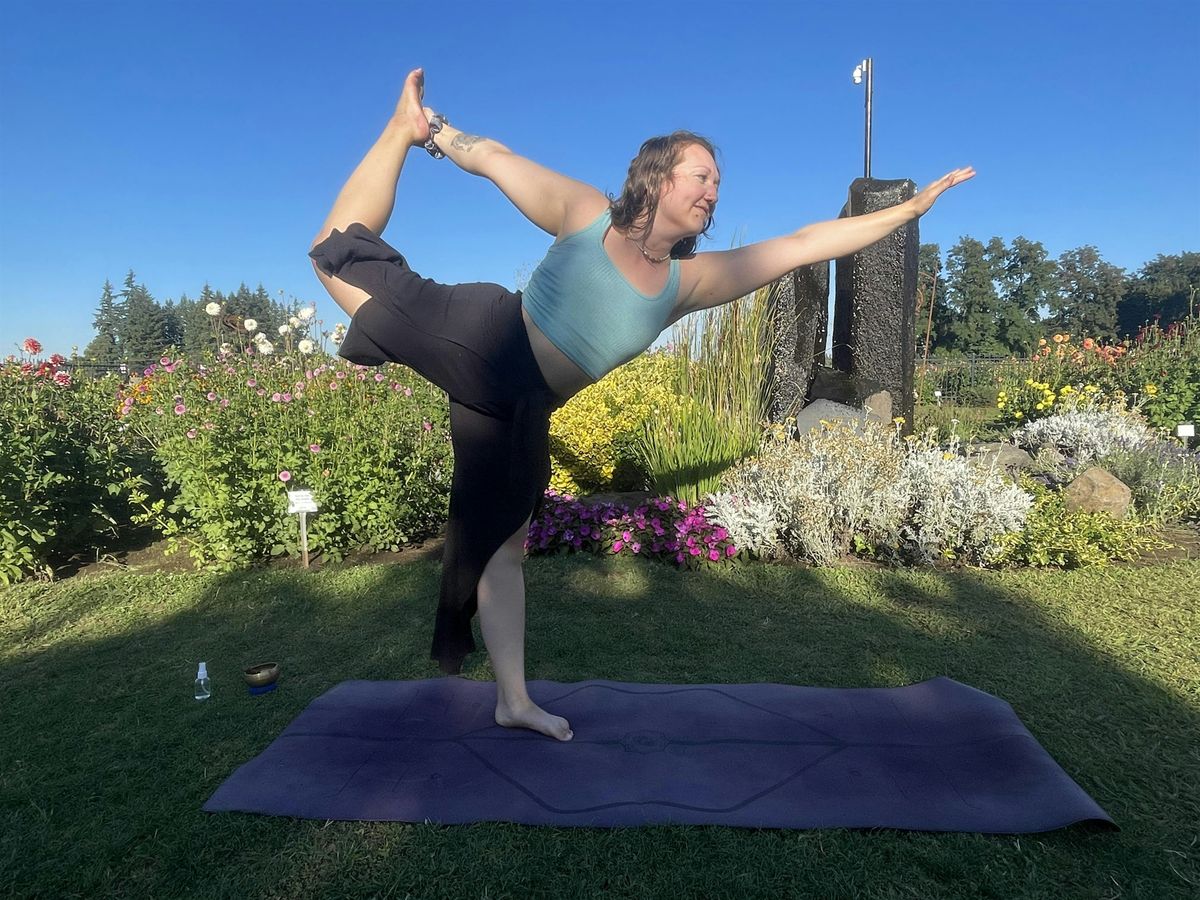 Yoga in the Dahlias with Kendyl