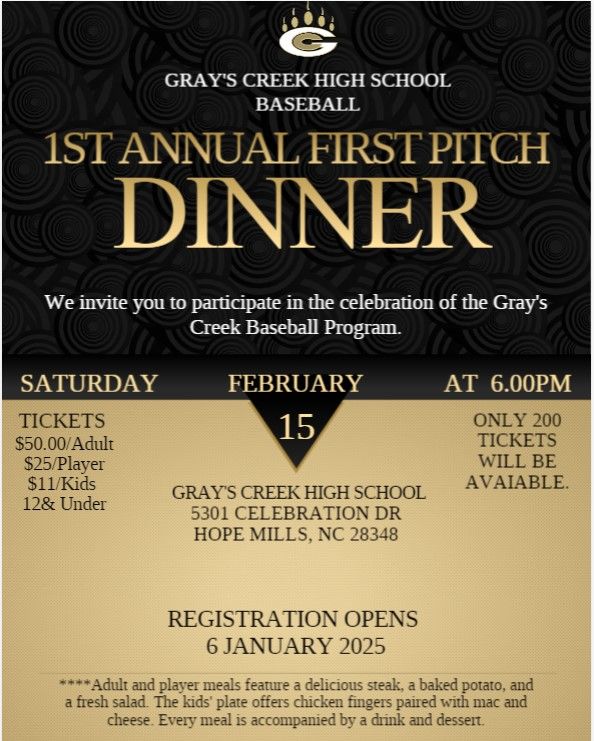 1st Annual First Pitch Dinner