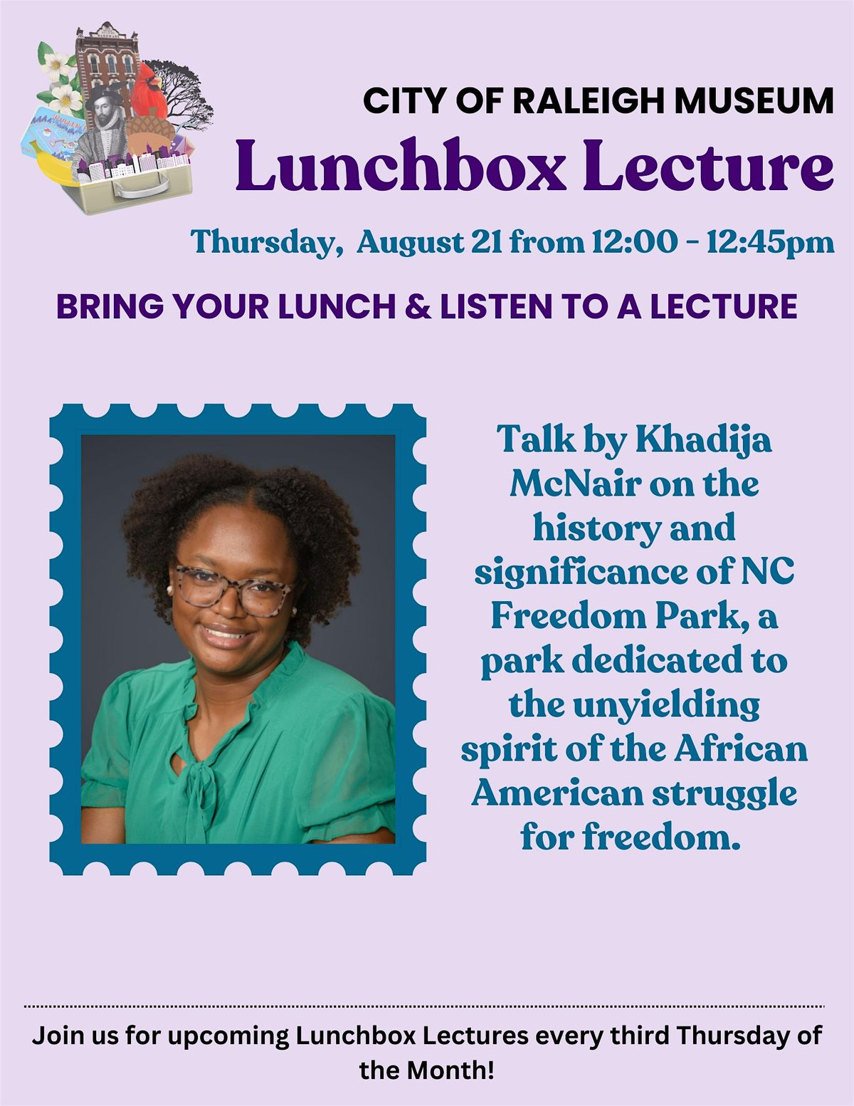 Lunch Box Lecture with Khadija McNair