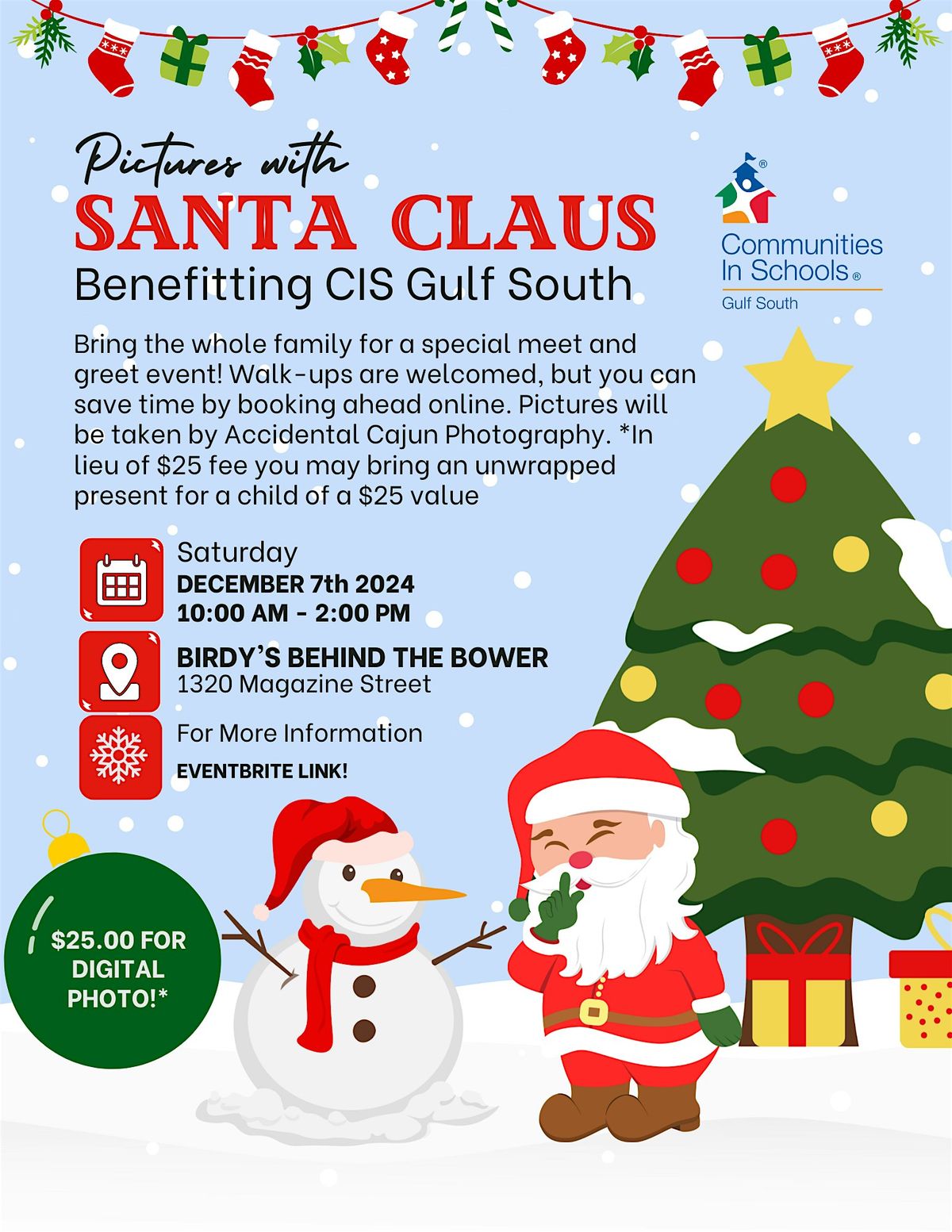 Pictures with Santa Claus - Benefitting CIS Gulf South