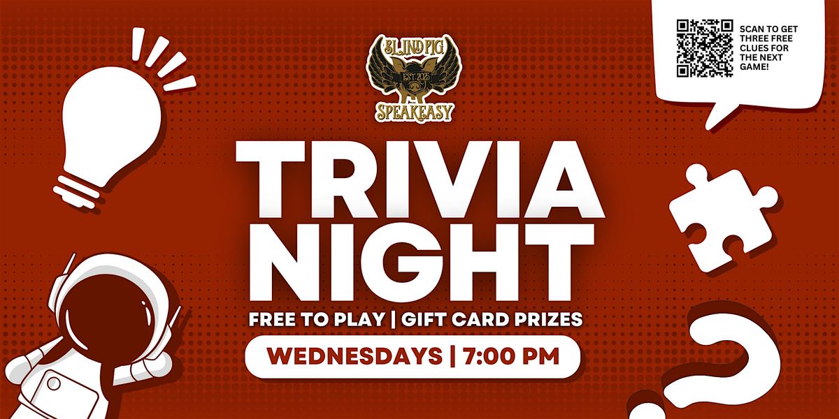 Mineral Wells Trivia Night | Blind Pig Speakeasy