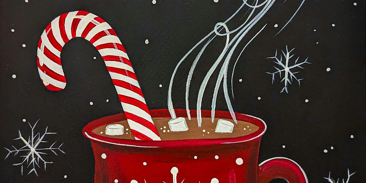 Hot Cocoa Cane - Paint and Sip by Classpop!\u2122