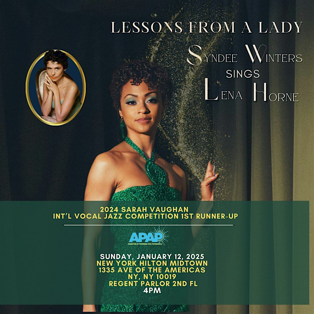 Free APAP Showcase: Syndee Winters Sings Lena Horne