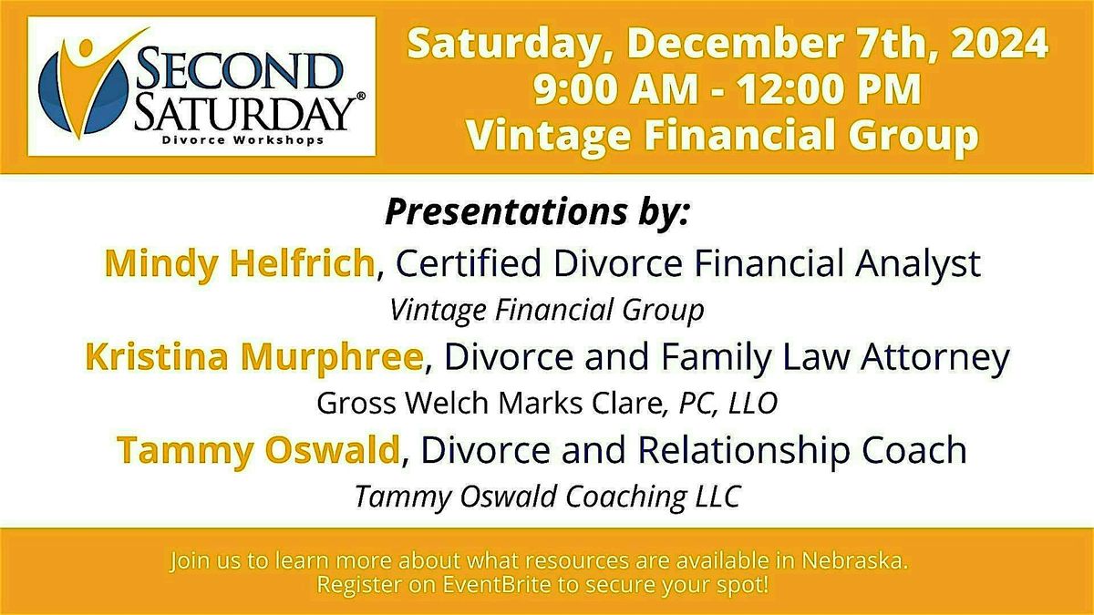 Second Saturday: Divorce Workshop