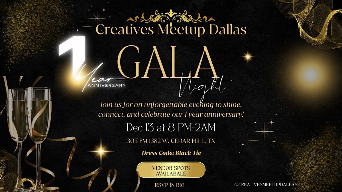 Creatives Meetup Dallas Gala 1 Year Anniversary Party