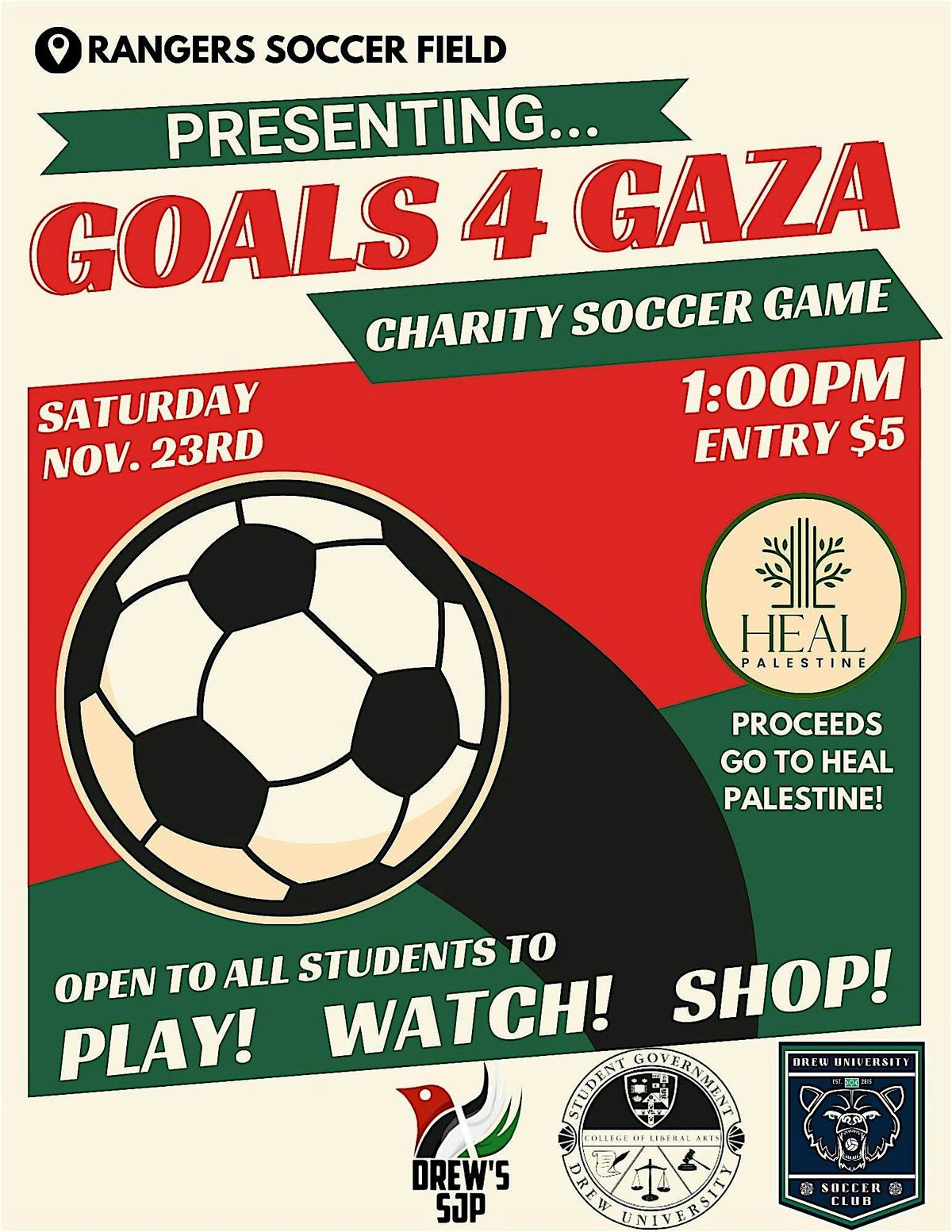 Goals4Gaza: Charity Soccer Fundraiser