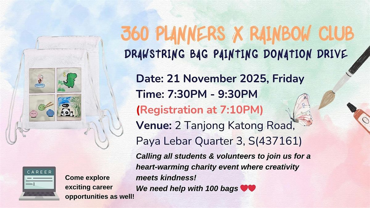 Copy of Drawstring Bag Painting Donation Drive