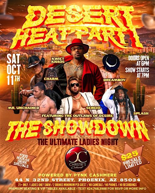 DESERT HEAT ALL MALE REVUE ~ SIPS & SECRETS II