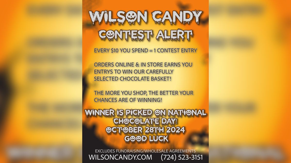 Wilson Candy Halloween Basket Raffle Drawing! \ud83d\udc9c\ud83c\udf6b