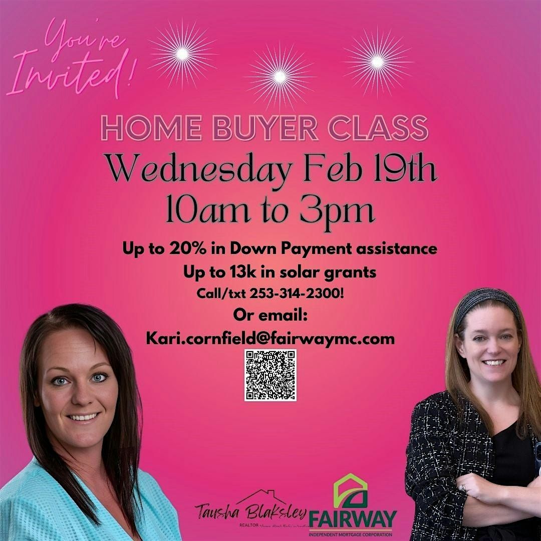 Home Buyer Class - Down payment assistance certificates provided