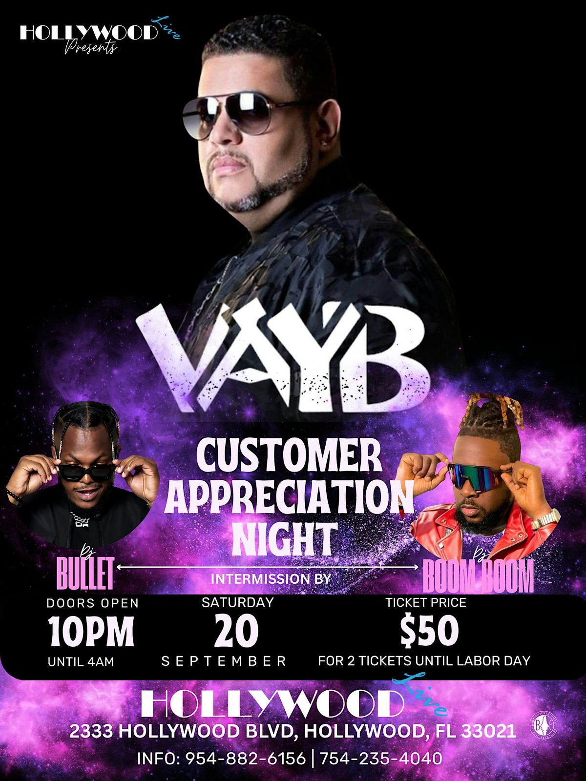 Appreciation Night Vayb Bullet Boomboom