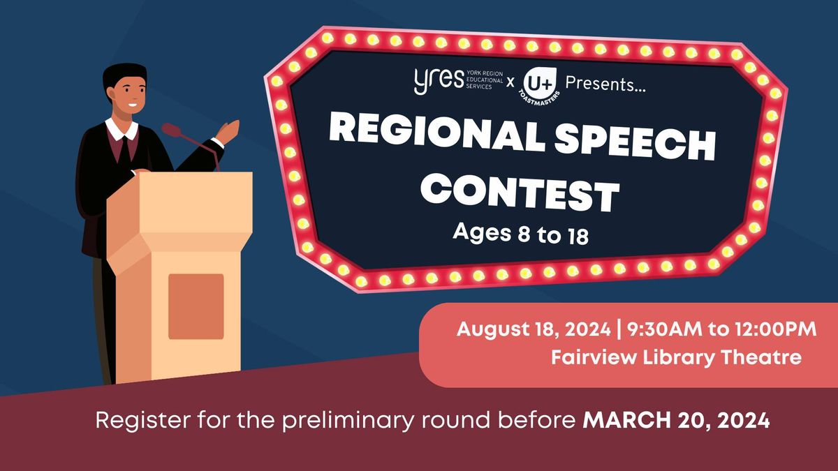 U+ Toastmasters X YRES Regional Speech Contest