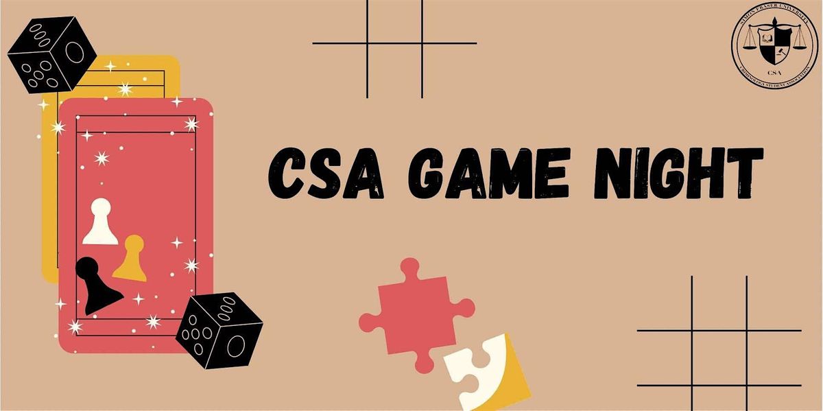 SFU Criminology Student Association Game Night!