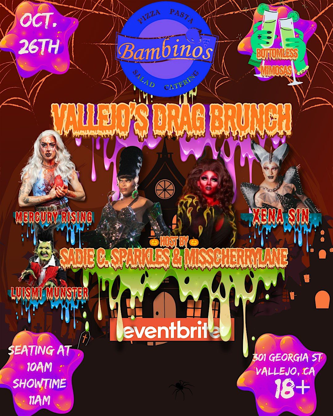 Vallejo's Drag Brunch @ Bambino's SPOOKY EDITION