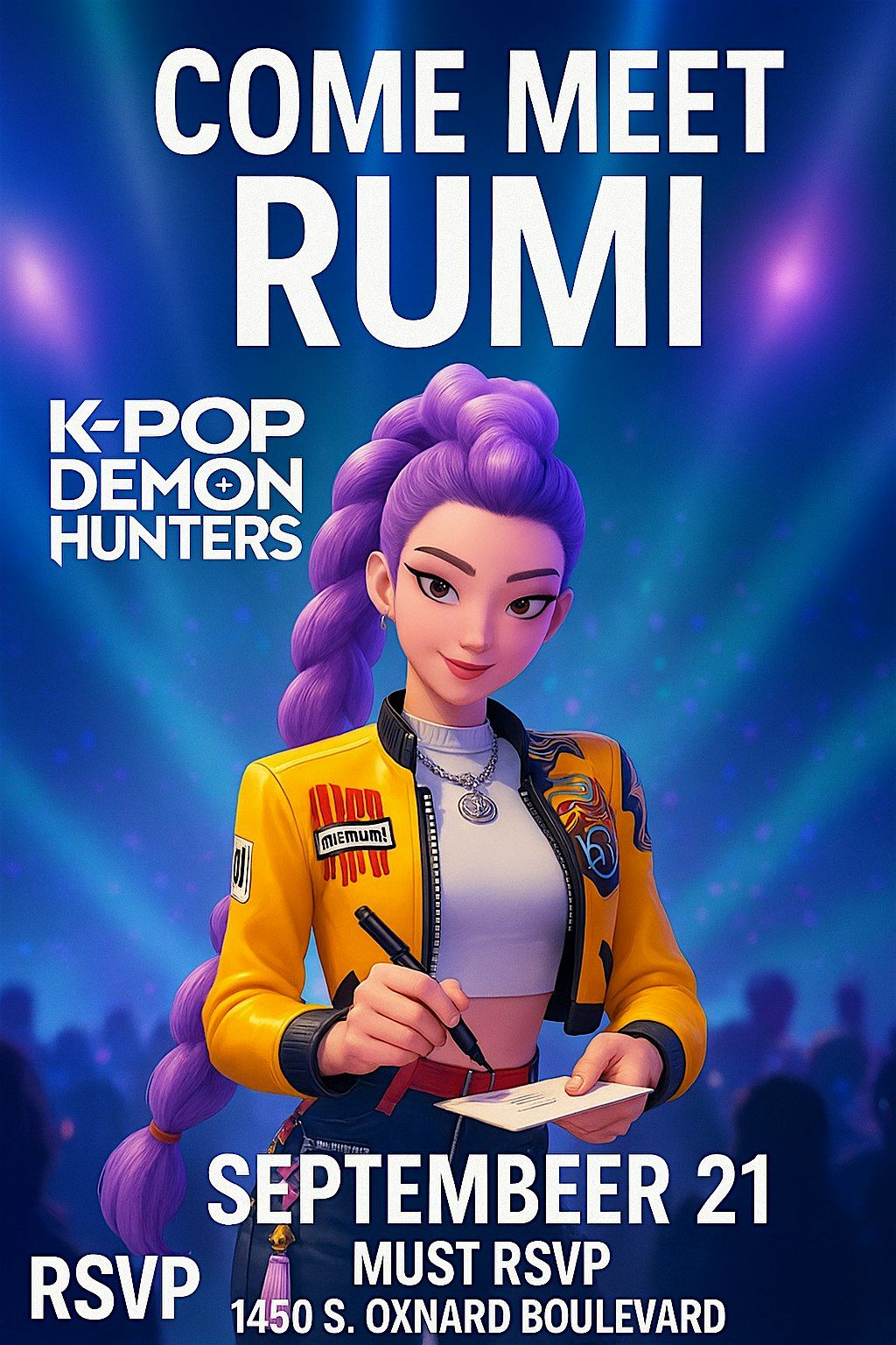 Meet Rumi KPOP Demon Hunter Meet and Greet